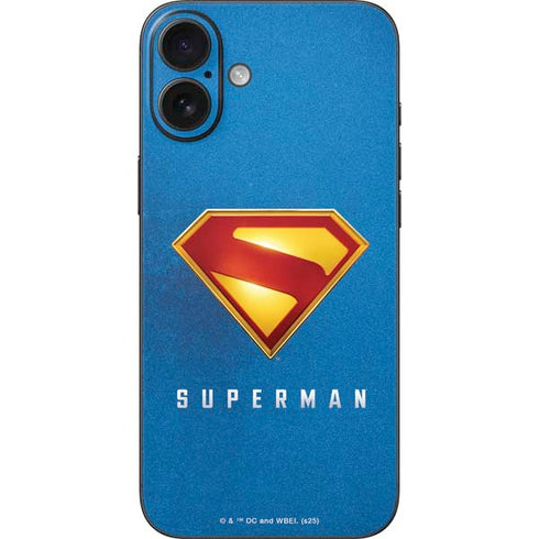 Superman 2025 Classic Superman Shield Emblem iPhone 16 Plus Skin